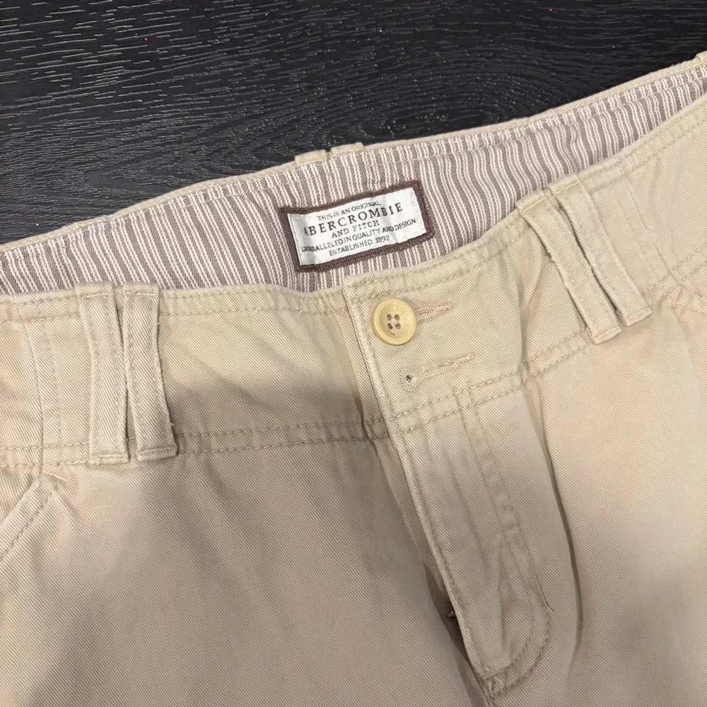 Abercrombie & Fitch Beige Boot Cut Pants - Picture 2 of 5